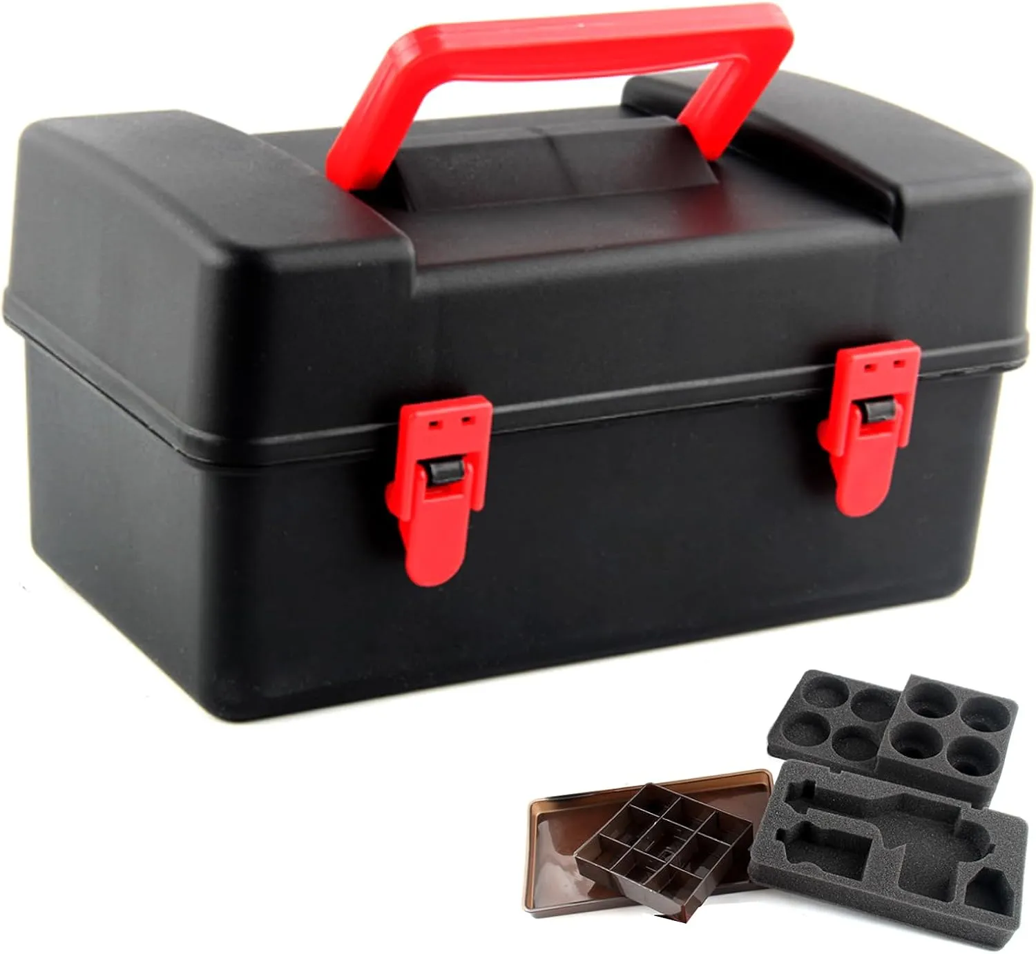 Box structurally seaboard herald propriety prevent with Carrying Handle Battle Tops Case, Storage Case, Durable Plastic Carrying 