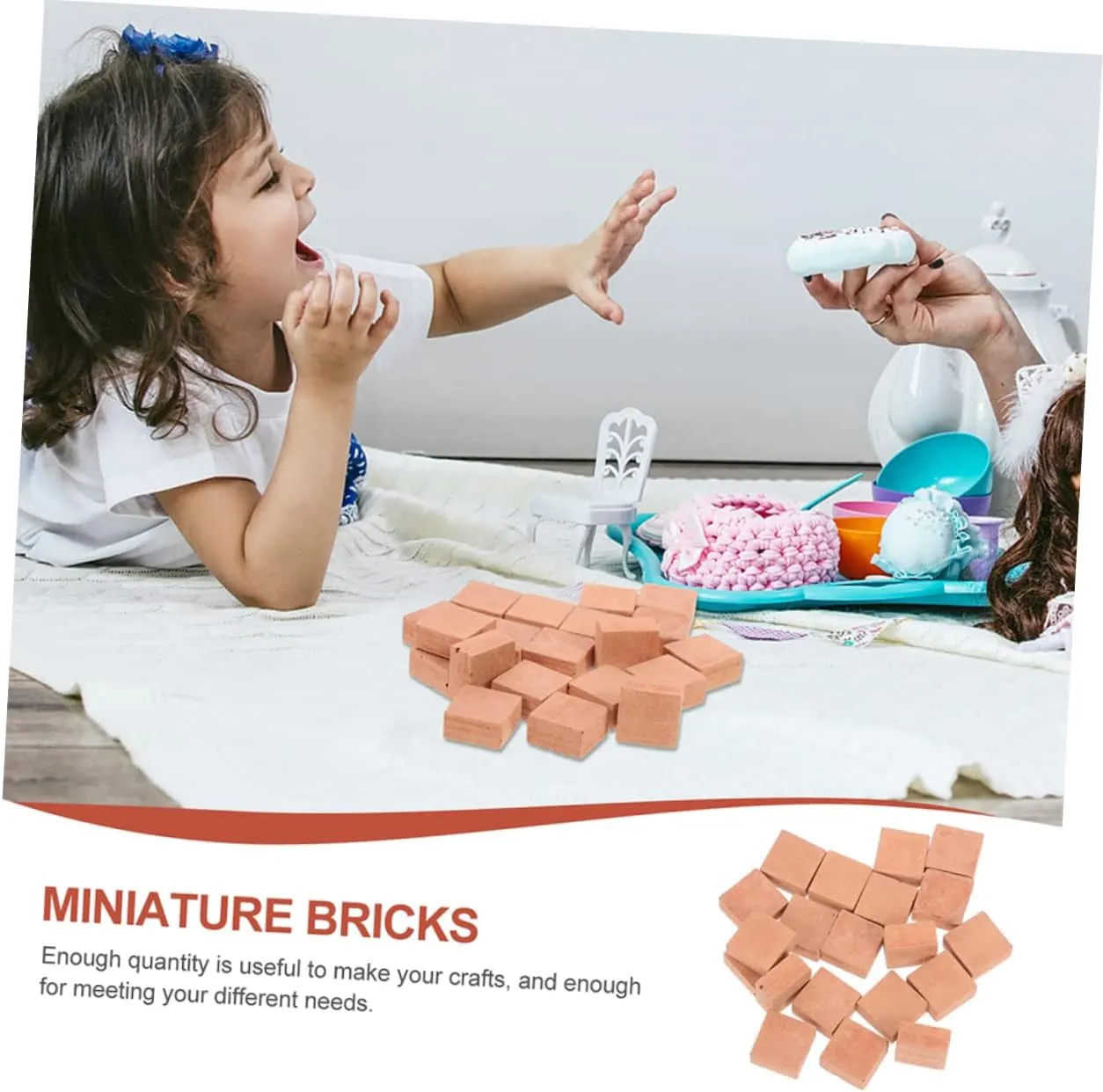 Brick Models for soothe Crafts and Landscapes Realistic Wall Bricks for Table Dollhouse and Building Projects Kisangel 120pcs Miniature Simulation 