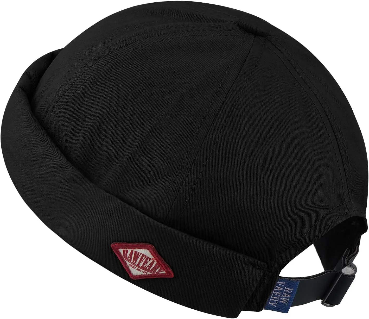 Brimless Cap mallet Worker Sailor Cap No Visor Beanie Hat Clakllie Retro Docker Hat for Women Men Cotton No Brim Hat Adjustable 