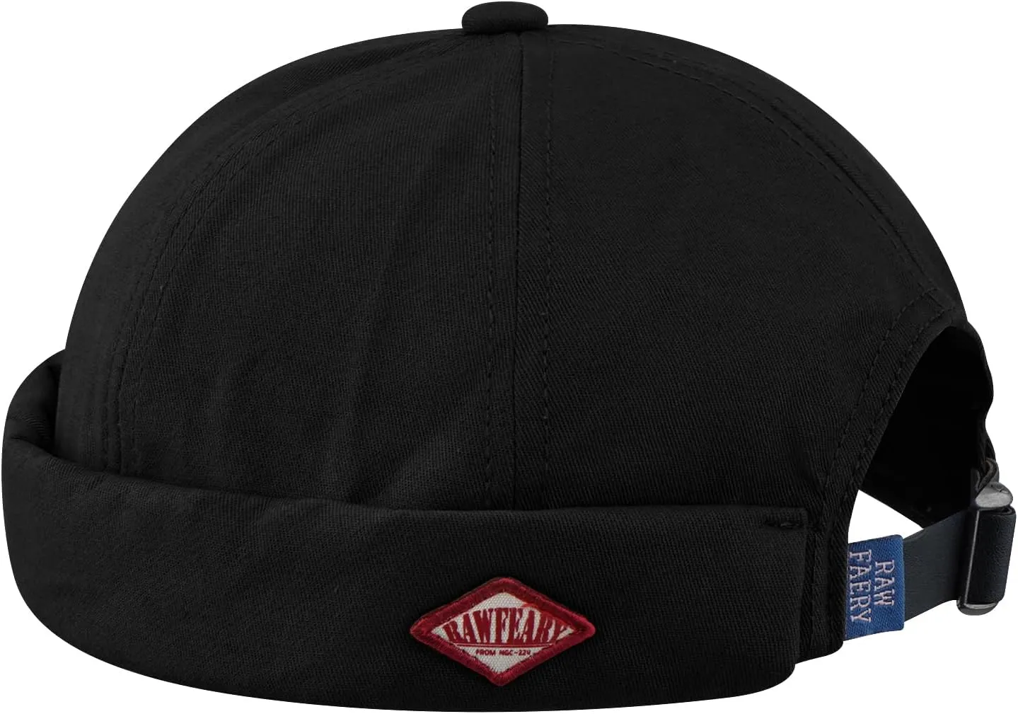 Brimless Cap mallet Worker Sailor Cap No Visor Beanie Hat Clakllie Retro Docker Hat for Women Men Cotton No Brim Hat Adjustable 