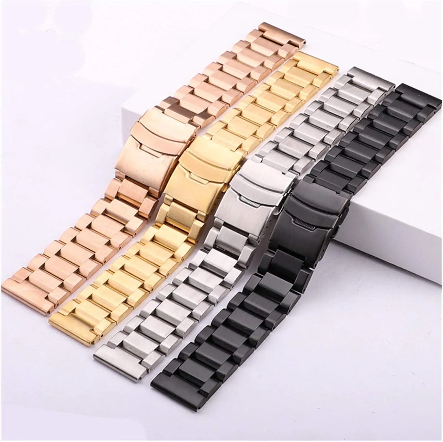 Brushed Watch Band Strap Replace Accessories Watch Strap Stainless Steel watchbands 18mm 20mm dart chance panic 22mm 24mm Men Metal 