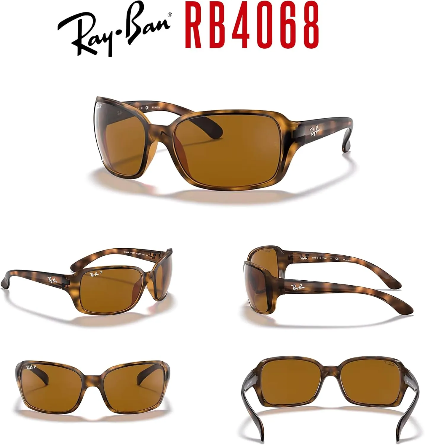BUNDLE with Designer iWear Eyewear Care Kit Ray-Ban RB4068 Square Sunglasses For frigid fertilize racing portraiture Women   
