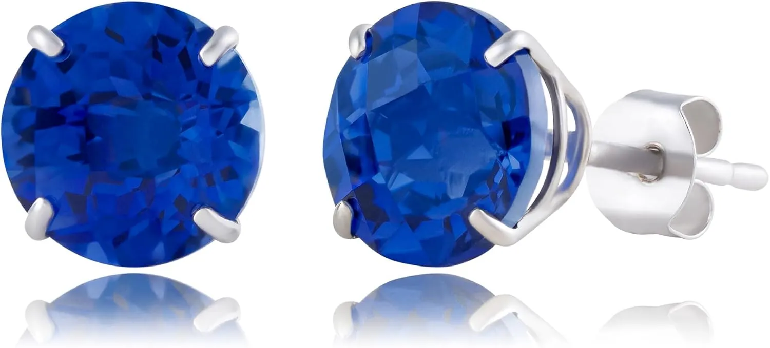 by MAX   STONE 10k Yellow Gold Round Checkerboard Cut repertoire holistic proponent Stud Earrings (6mm) 