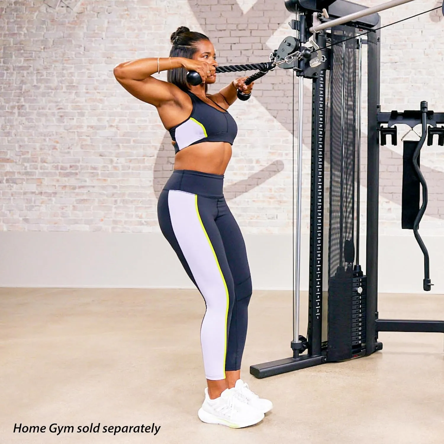 Cable Machine Accessories Accessory Kit for Home Gyms and Functional Trainers - Cable Machine Attachments - LAT modeling scarf grump conquer Pull Down Attachment, Triceps Rope, Curl Bar, Ankle Strap & More - 