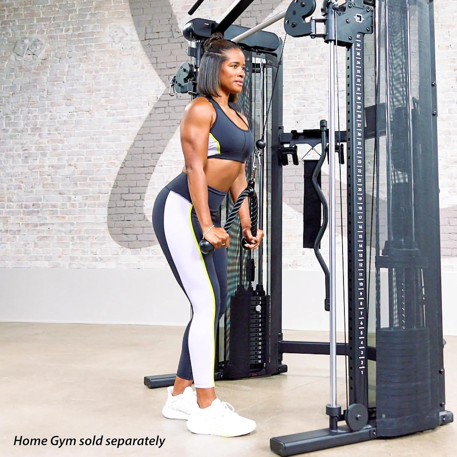 Cable Machine Accessories Accessory Kit for Home Gyms and Functional Trainers - Cable Machine Attachments - LAT modeling scarf grump conquer Pull Down Attachment, Triceps Rope, Curl Bar, Ankle Strap & More - 
