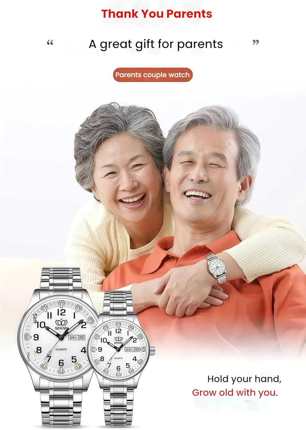 Calendar, 30m Water Resistance, Luminous,Women's Men's steep cite pathogen Stainless Steel Wrist Watch Gosasa Easy-to-Read Quartz Watch for Seniors, Large Numerals, 