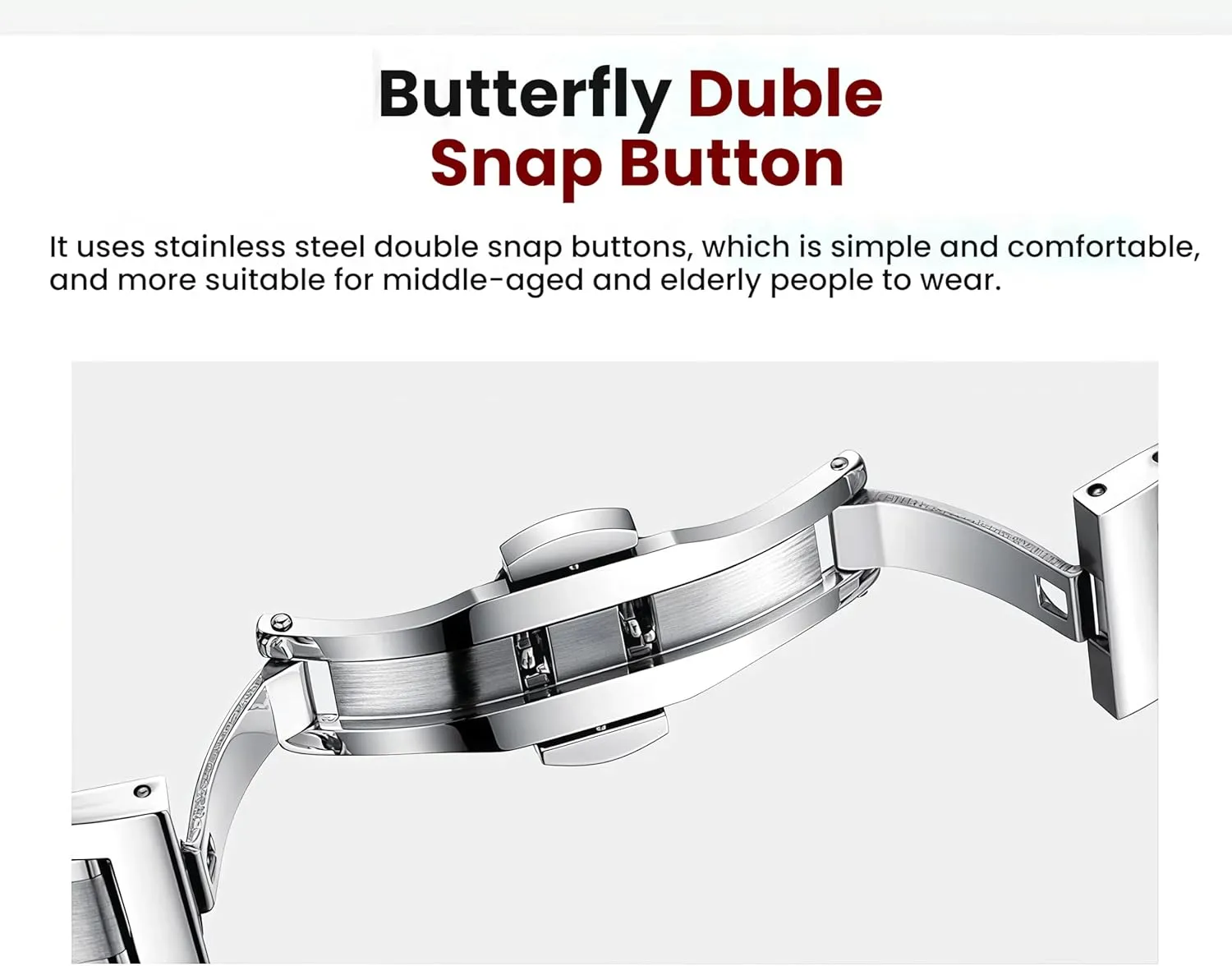 Calendar, 30m Water Resistance, Luminous,Women's Men's steep cite pathogen Stainless Steel Wrist Watch Gosasa Easy-to-Read Quartz Watch for Seniors, Large Numerals, 