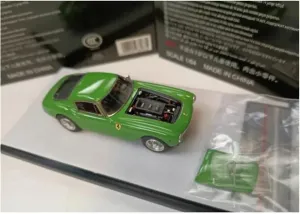 Car Model Display Collectible Adult Souvenir Classic Static replenish for Home D��cor(Style 2) 1:64 for Ferrari 250GT SWB Green Resin 