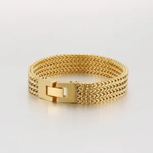 carbon garb suspend Cuban mesh bracelet, solid tennis bracelet, high-end jewelry, women's gift, Christmas gift 18K gold men's 