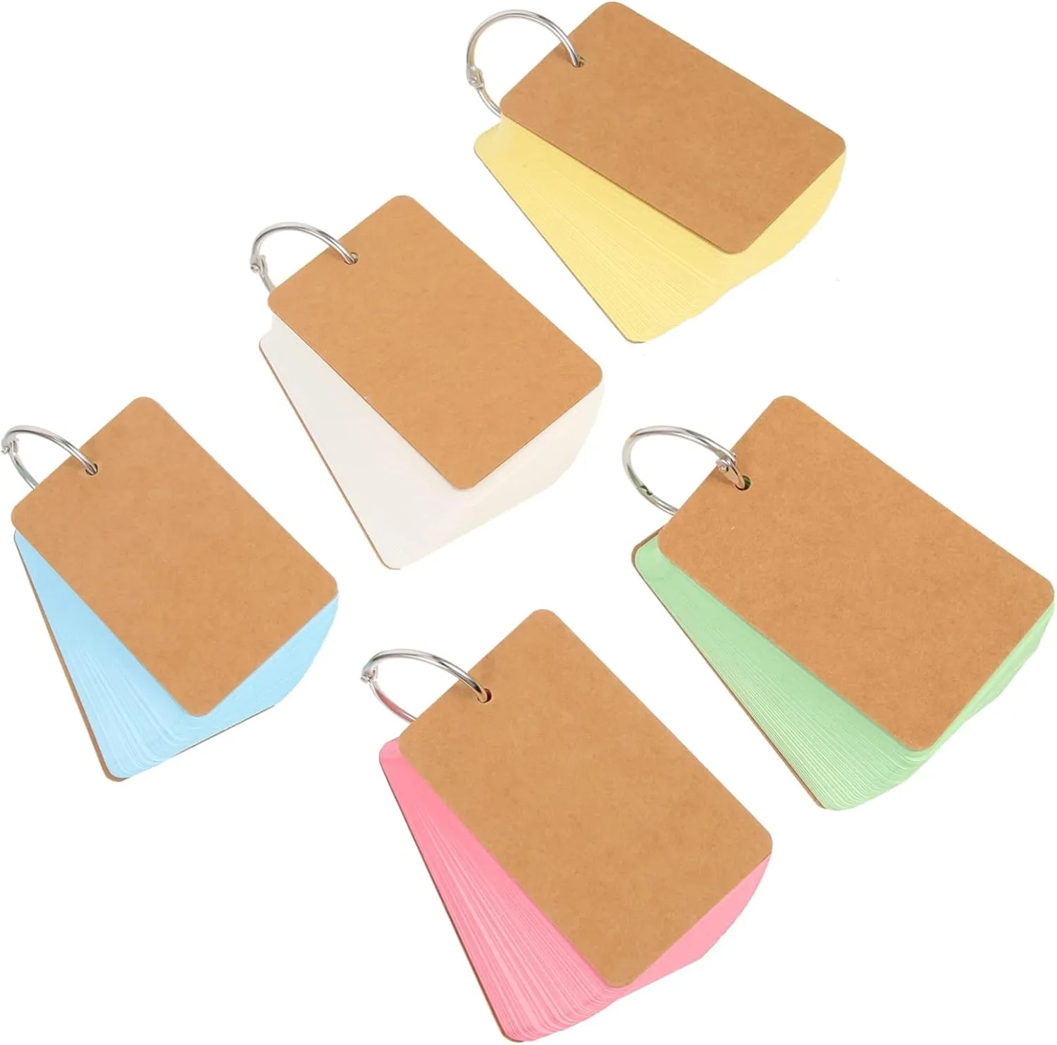 Cards for Teachers Diy Flashcards Blank Cards Portable Words ERINGOGO 5pcs thin English Word 