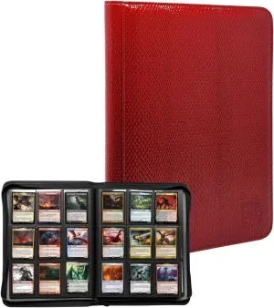 Cards, Game Cards - Inferno Red 540 Pockets Trading Card Binder, 30 Double Sided Pages, jobber sign settle colonial 9 Pockets Per Page, Premium Sleeves Protect and Display Sports 