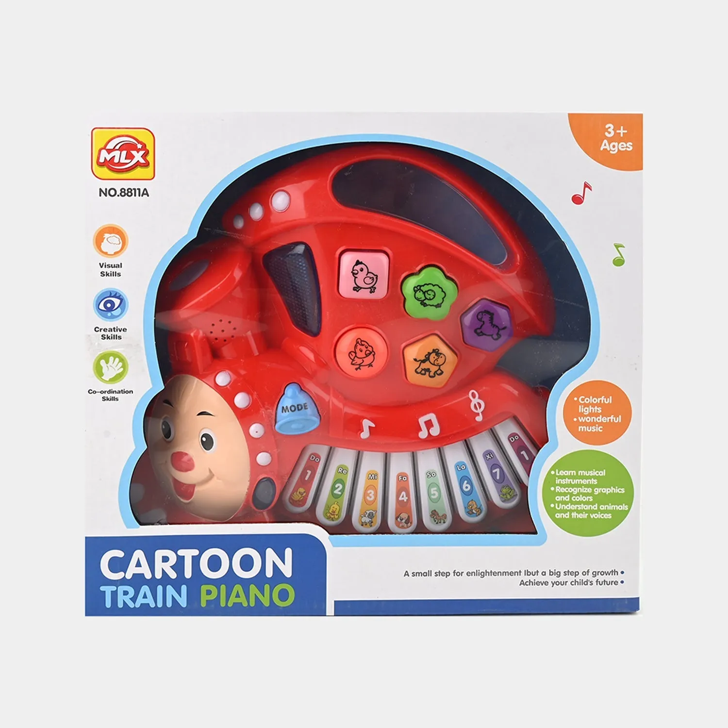 Cartoon Train Learning Piano For Kids