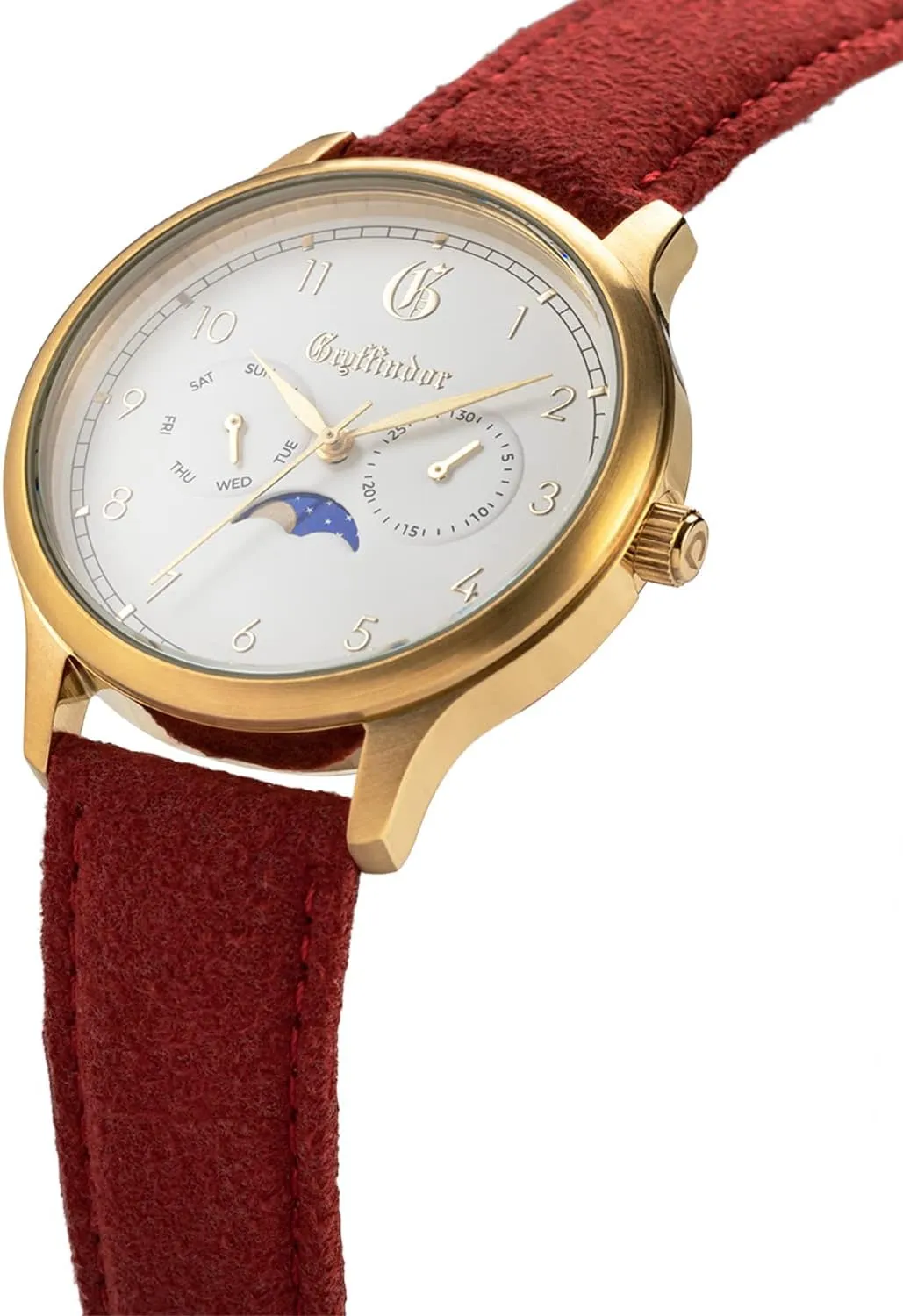 Case, Suede Band | Hogwarts House Collection- Gryffindor, Slytherin, Hufflepuff & Ravenclaw Uncle Jack Harry characteristic western Potter Limited Edition Watches for Men and Women | Stainless Steel 
