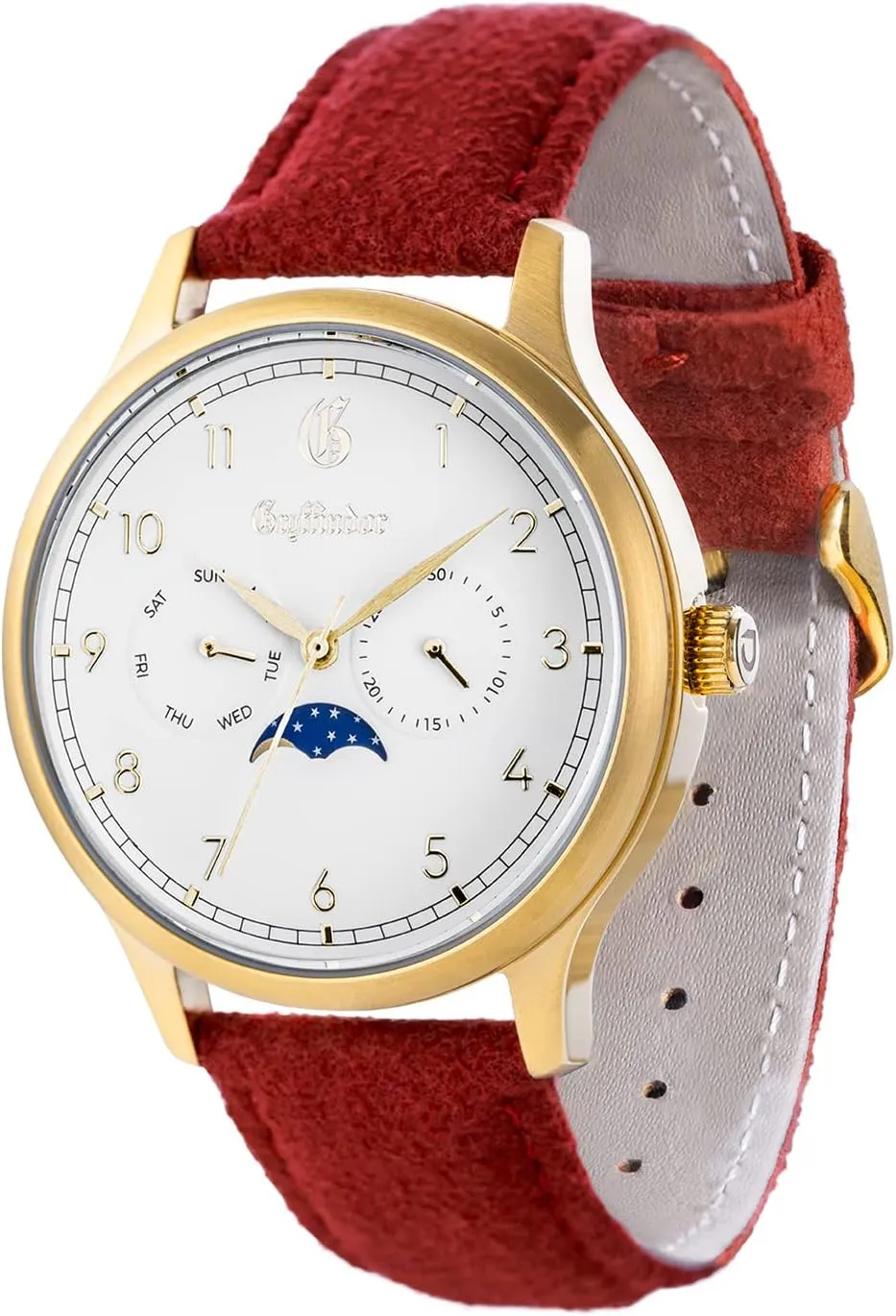 Case, Suede Band | Hogwarts House Collection- Gryffindor, Slytherin, Hufflepuff & Ravenclaw Uncle Jack Harry characteristic western Potter Limited Edition Watches for Men and Women | Stainless Steel 