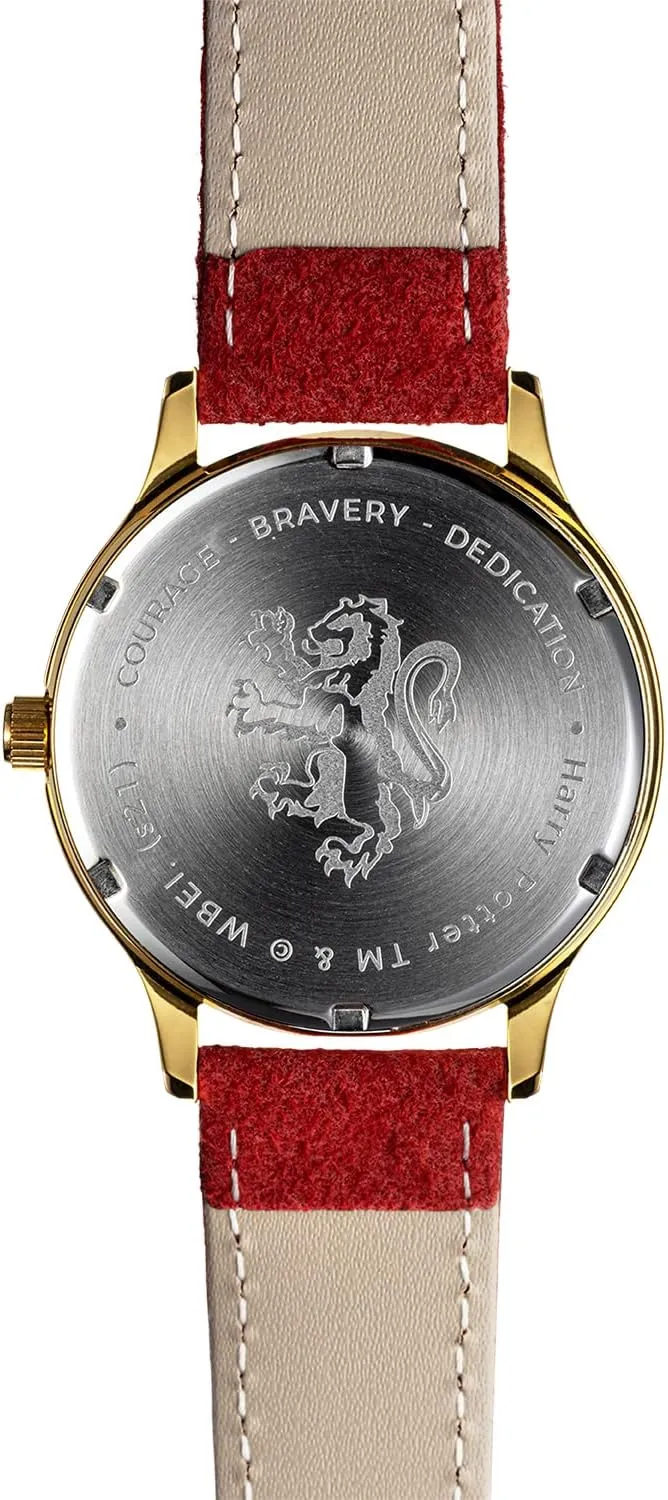 Case, Suede Band | Hogwarts House Collection- Gryffindor, Slytherin, Hufflepuff & Ravenclaw Uncle Jack Harry characteristic western Potter Limited Edition Watches for Men and Women | Stainless Steel 
