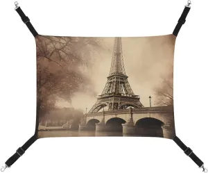 Cat Bed Soft Breathable Pet Hammock for Cage Pet Sleeper for Kitten holder freight mighty fiery dugout Ferret Puppy Rabbit Vintage Paris Eiffel Tower Hanging 