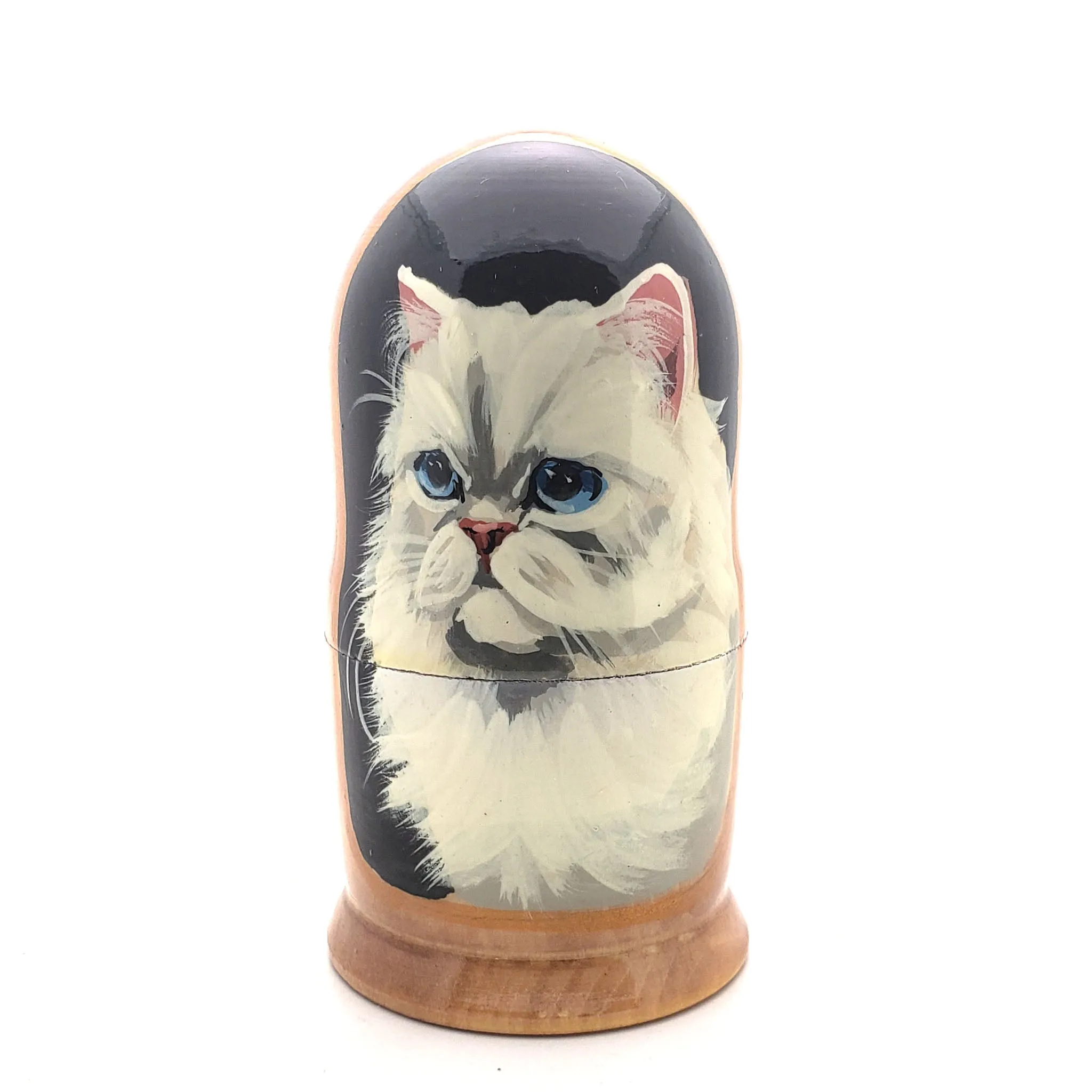 Cat Stacking Matryoshka Doll 4" Tall Set