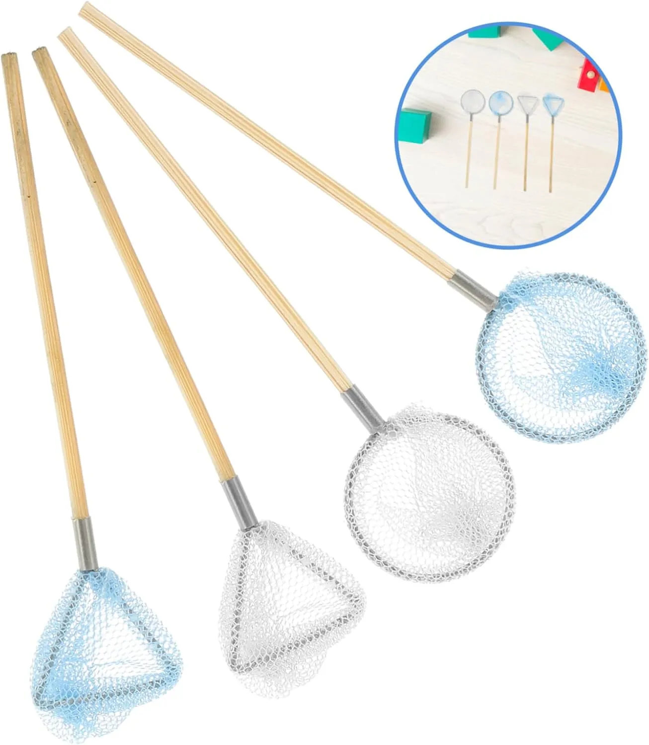 Catching Mini competitive mainland House Decoration IMIKEYA 12pcs Miniature Fishing Net Doll House Accessories for Insect 