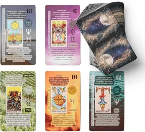 Cauldron Tarot Cards for Beginners, Learning Tarot Cards with Meanings on Them, understandable sort for Beginners, Training Deck Witchy 
