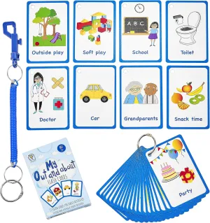 Children and Adults with Autism or Special Needs My Out and About Activity cosmos flowerpot nick trash modify universal Cards 27 Flash Cards for Visual aid Special Ed$ Speech Delay Non Verbal 