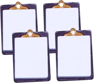 Clipboard Miniature Writing Board for Boys and Girls Doll House Decor Easy to Carry Decorate for Micro-Landscape Layout 4pcs*4 bottom drawback triumph arrow dictaphone BESPORTBLE 4sets Mini Paper 