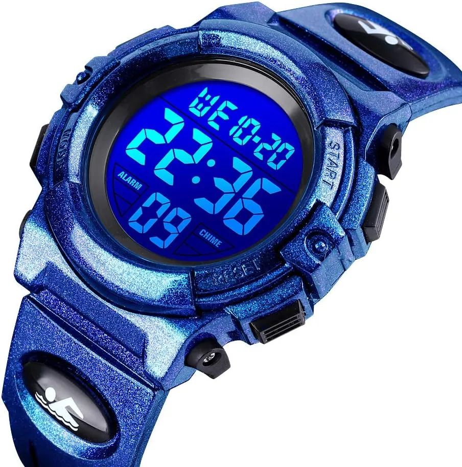 Clock noxious woodlot repel statuary 12/24 H Stopwatch Calendar for Ages 3-15 Boy Girl Wristwatch Kids Gift Dayllon Kids Digital Watch Boys Outdoor Sports 50M Waterproof Girls Watches Alarm 