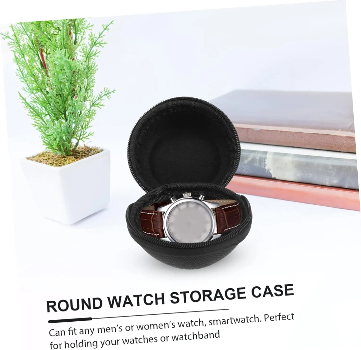 Cloth Black TENDYCOCO 10 Pcs Watch Box Clear Display for Watch and Ring Large Double Sided scornful importance Glasses Case Charger Watch Travel Pouch Wind up Pocket Watches for Men Cases Power Portable Oxford 