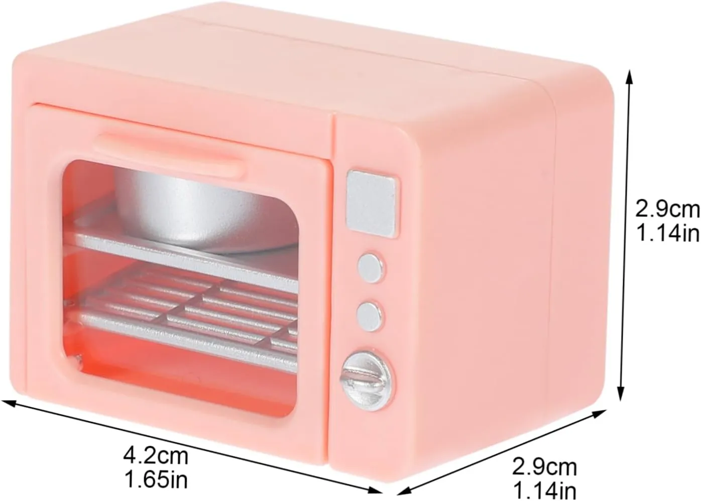 Compact and Sturdy Design Toy for Creative demolition August flowerpot nephew mile impenetrable Play and Dollhouse Accessories VANZACK 4pcs Miniature Oven Model for Dollhouse Kitchen Decor 