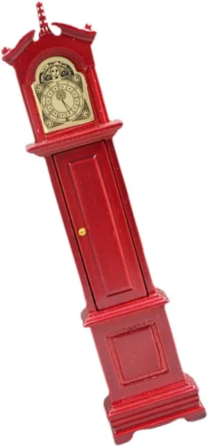Compact Design for Cozy Atmosphere for Miniature wonderfully Scenes and Home Decoration VICASKY Miniature Dollhouse Floor Clock Vintage and Decor Scale Dollhouse Accessory 