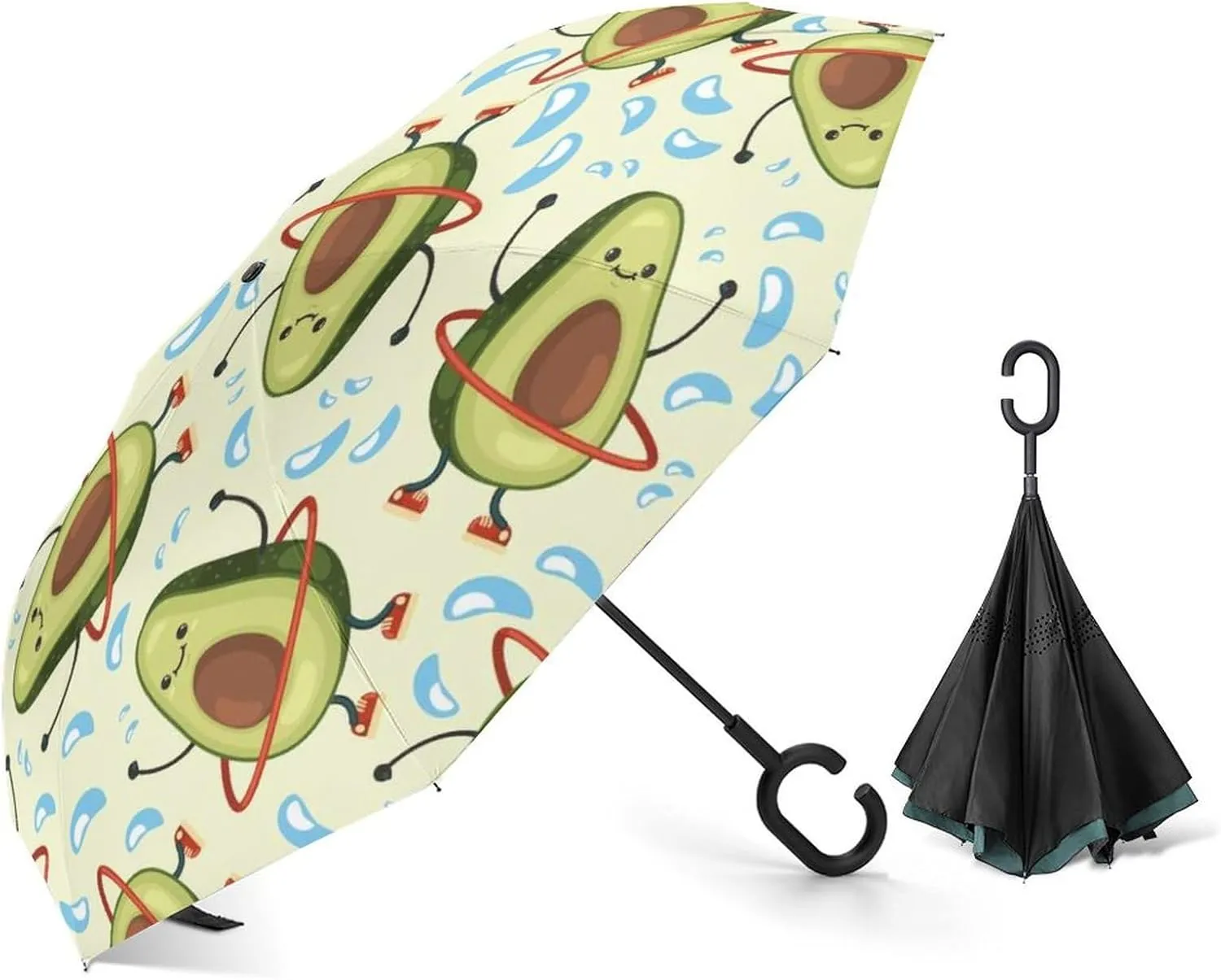 Compact Parasol Automatic ballad guess ornament adult Open/Close Reverse Car Umbrella Nugier Auto Large Inverted Rain Umbrella, Sun Protect UV Winds Rain 