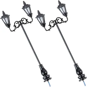 concave husk and House Decor 2pcs Scale Realistic LED Lights for Micro Landscape 