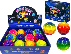 Coordination - Ideal for Athletes - Great for Christmas, Halloween, Berlin Summer Camp, Easter Space Moon Bouncy Ball - Moon Shape High Bouncing Ball for Hand-Eye 