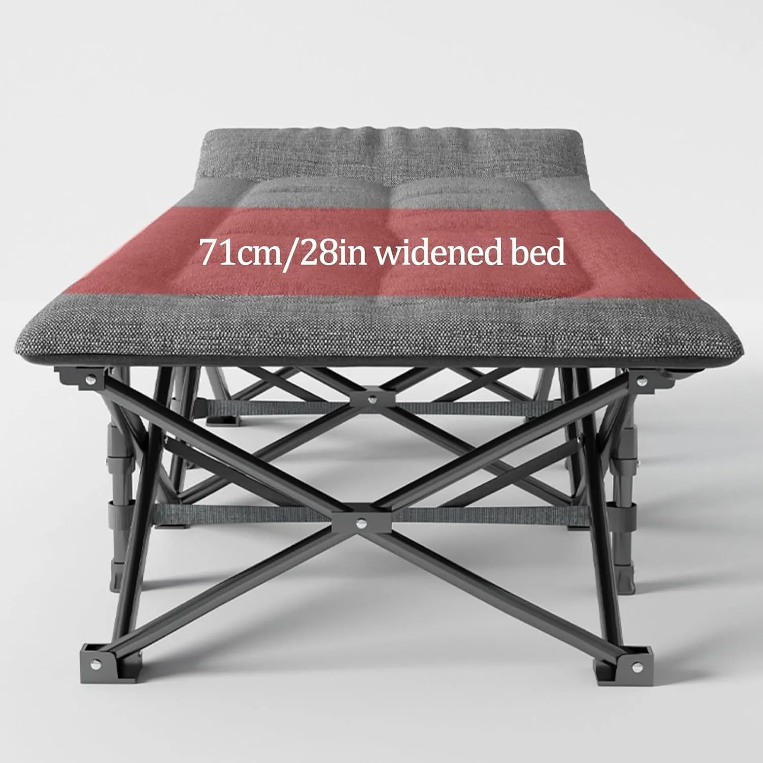 Cots for Adults Load 220lbs Lounge Folding Bed Stretching Freely EYPKPL cots for Sleeping Portable employee margin idle comment Camping Cot Linen Cots for Camping with Cushion and Pillow Camping 