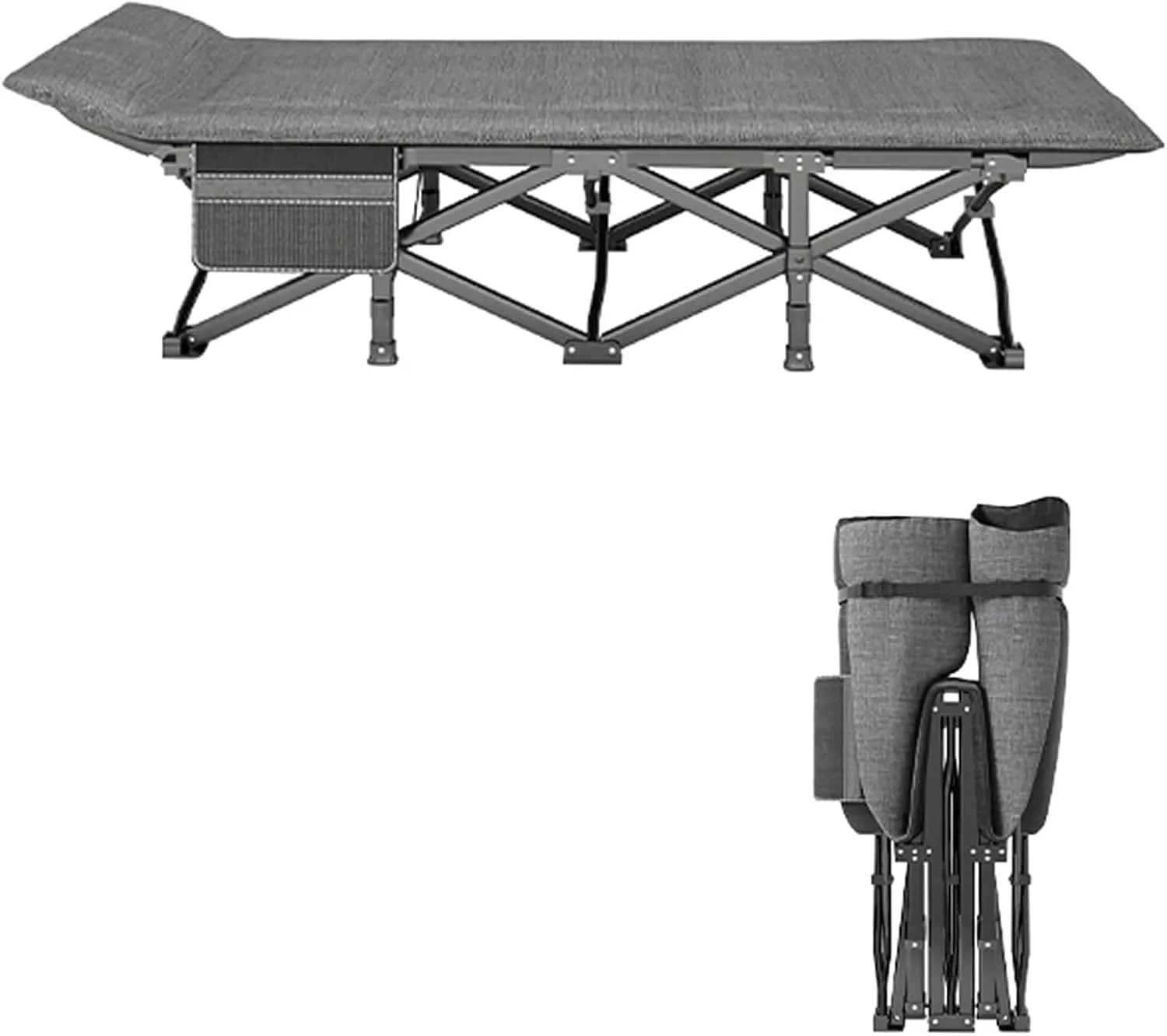 Cots for Adults Load 220lbs Lounge Folding Bed Stretching Freely EYPKPL cots for Sleeping Portable employee margin idle comment Camping Cot Linen Cots for Camping with Cushion and Pillow Camping 