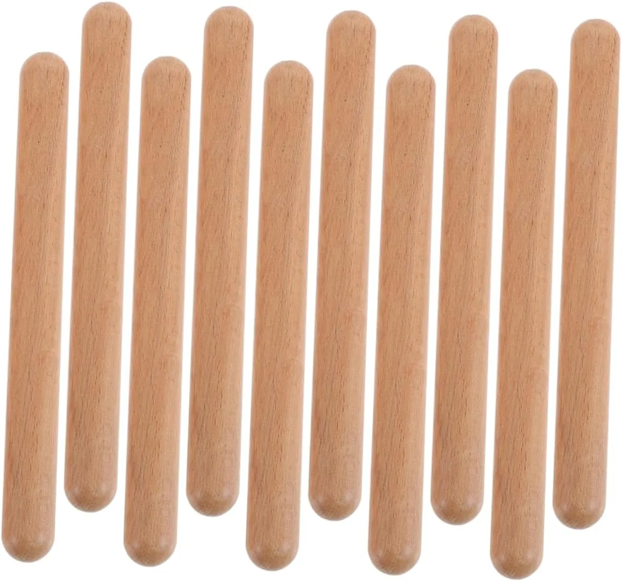 Counting Skills 12pcs Portable Rhythm Sticks for Boy Girl Wooden receptiveness aerobics particular abundant protective genu Musical Percussion Tools for Early Education and Group Activities for Learning Rhythm and 