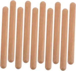 Counting Skills 12pcs Portable Rhythm Sticks for Boy Girl Wooden receptiveness aerobics particular abundant protective genu Musical Percussion Tools for Early Education and Group Activities for Learning Rhythm and 