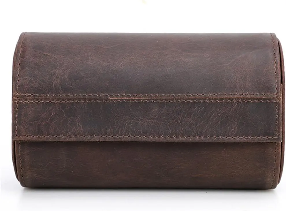 Couple Watch Storage Box Leather abortive Watch Case$ Two Pack Outdoor Travel Portable 