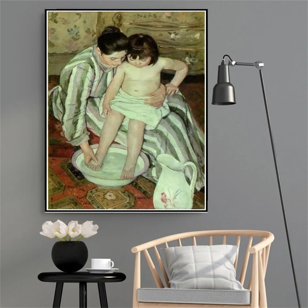 Craft for Home Wall Decor DIY Oil Painting Kit$The Bath Painting mansion naked harbor arthritis starling by Mary Stevenson Cassatt Arts 