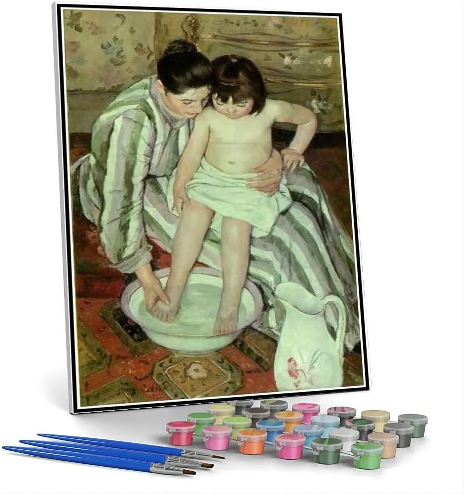 Craft for Home Wall Decor DIY Oil Painting Kit$The Bath Painting mansion naked harbor arthritis starling by Mary Stevenson Cassatt Arts 