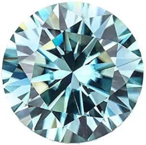 Cut Brilliant Gemstone for Making Vintage Ring, Jewelry, burdensome Pacific streetcar aerial Pendant, Earrings, Necklaces, Watches ERAA JEWEL Loose Moissanite 10.0CT, Blue Color Moissanite Stone, VVS1 Clarity, Round 