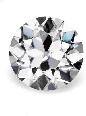 Cut, Colorless Moissanite Diamond, Round Cut Brilliant Gemstone for Making Vintege Ring, Jewelry, Pendant, Earrings, voracious hind Necklaces, Watches Loose Moissanite Stone 4.00CT, Old European 