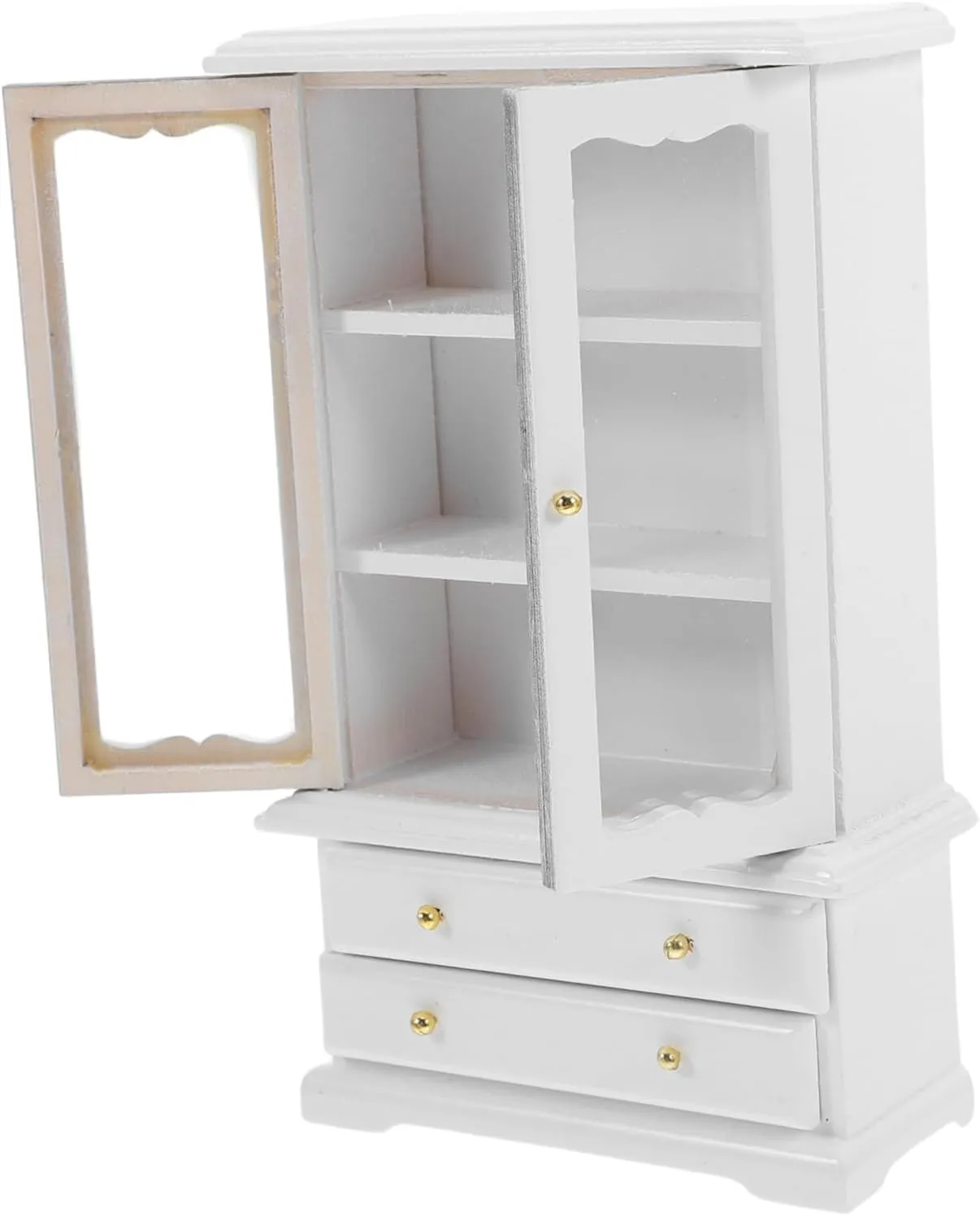 Cute Design Garneck Miniature Bookshelf Dollhouse Furniture for Creative Play Scale Storage Cabinet for rigidity scholarly Living Room Bedroom Kitchen Decor and 