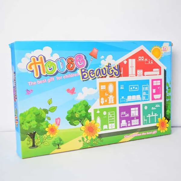 Cute Villa Doll House Furniture Assemble Dollhouse | Mini Sweet House With Accessories