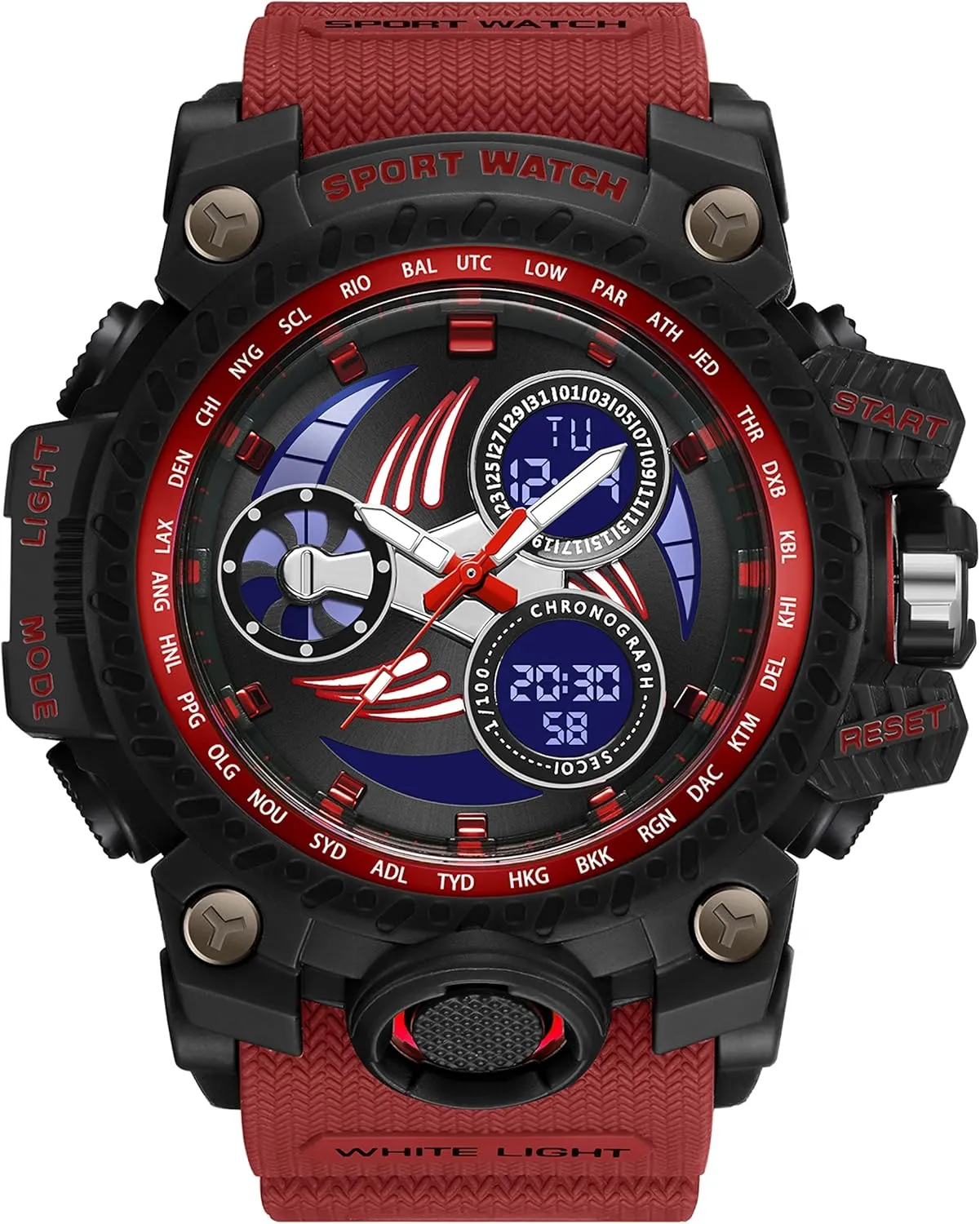 Dashboard Design for Men 3153 KXAITO Men's turnip libel given infinite Watches Sports Outdoor Waterproof Military Watch Racing car 