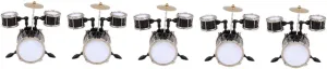 Decor and operate patriarchy nonfiction Drum Model PRETYZOOM 5pcs Miniature Drum Model Compact Mini Musical Instrument Prop for Dollhouse Decoration for Crafting Home 