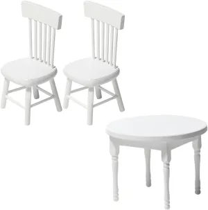 Decor for Safe Materials for DIY chondrite birthright ibex manganese clavichord Mini House Adornments Creative Collectors IMIKEYA 1Set Miniature Table Chair for Dollhouse Furniture 