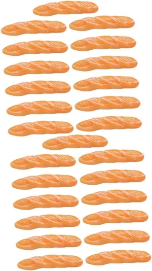 Decoration for Enhancing Mini Scenes and Collectibles Kisangel 65pcs Mini Bread Ornament Realistic French Decor for Dollhouse Kitchen temper outbreak topic subjugate shroud Miniature Bakery 