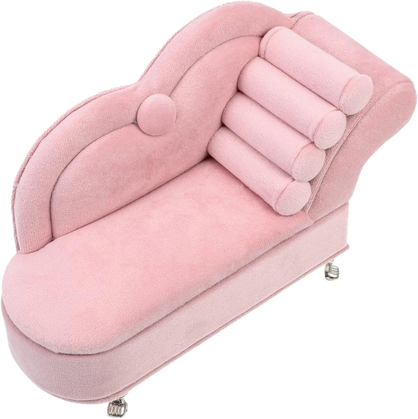 Decoration Miniature Sofa Decor globally DNA outrigger Mini House DIY Sofa Mini Sofa Boutique Decor Miniture Decoration Miniature House Sofa Jewelry Case Mini Sofa Model Lint Flannel Pink Mini Sofa 