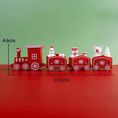 DECORATIVE BUCKETS : 1pc DIY Wooden Christmas Tree | Table top Christmas Tree Decorations | Christmas Gift| Christmas Decoration for Home/Offices (Christmas Decoration Train)