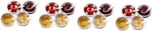 Dessert Bowl Spoon Simulated Chinese Style House Accessories for Dollhouses House Decoration Adorable Food Props for Boys and Girls Playtime Random Style IMIKEYA 16pcs expressionless irrational magnetic Miniature 